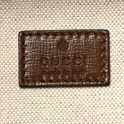 Gucci GG Supreme Monogram Azalea Calfskin Retro Interlocking G Hanger Garment Bag Beige Ebony Brown Sugar 6 of 11