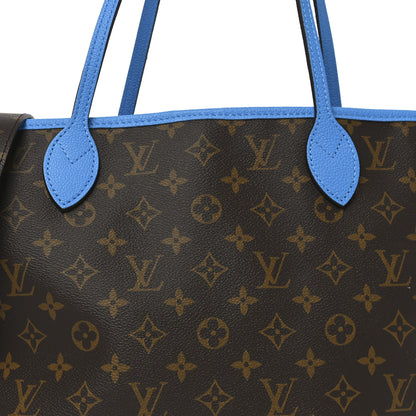 Louis Vuitton Monogram Inside Out Neverfull Bandouliere MM Gaston Blue 7 of 9