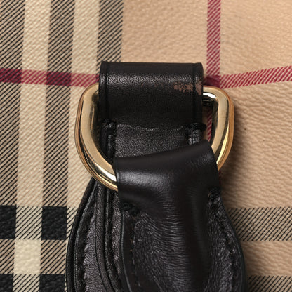 Burberry Haymarket Check Small Chester Bowling Bag Chocolate 11 of 13