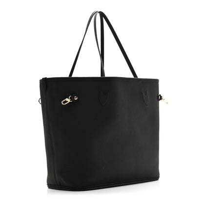 Louis Vuitton Monogram Calfskin Neo Neverfull Inside Out MM Black 6 of 16