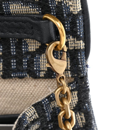 Christian Dior Oblique Saddle Chain Pouch Blue 11 of 13