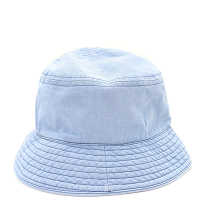 Fendi Woven Fabric Logo Bucket Hat M Celeste 5 of 8