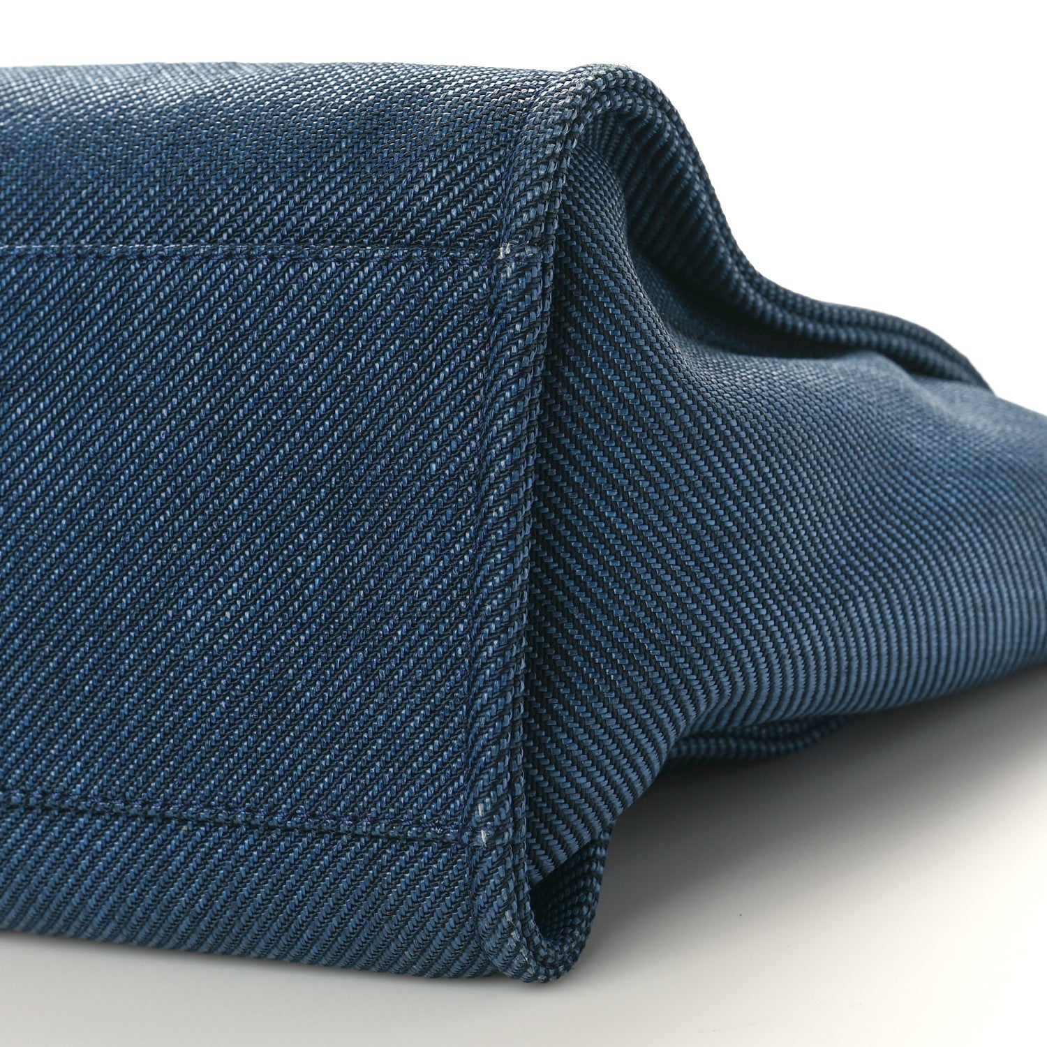 Chanel Mixed Fibers Calfskin Medium Deauville Tote Navy Blue 10 of 10