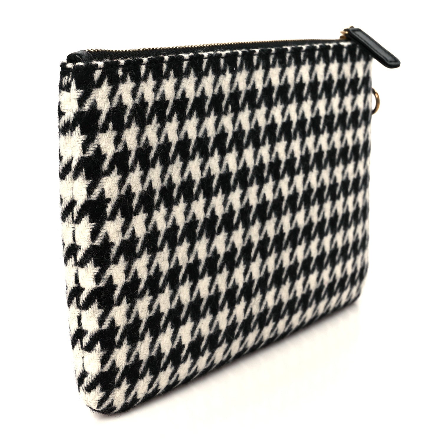 Chanel Tweed Houndstooth Chanel 22 Removable Pouch Black Ecru 3 of 6