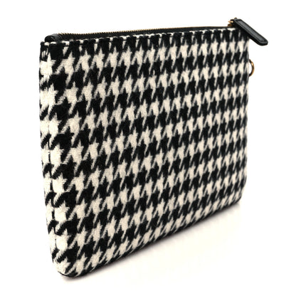 Chanel Tweed Houndstooth Chanel 22 Removable Pouch Black Ecru 3 of 6