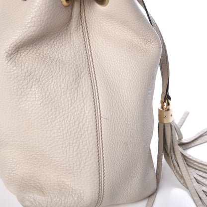 Gucci Pebbled Calfskin Medium Soho Chain Shoulder Bag Off White 8 of 15