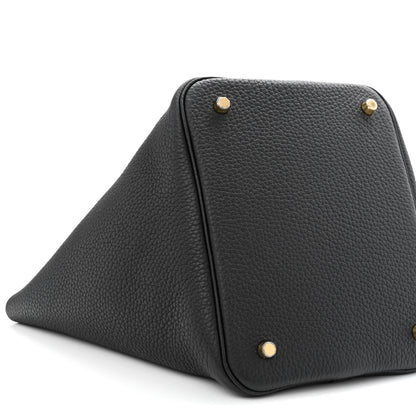 Hermes Taurillon Clemence Picotin Lock 22 MM Black 9 of 11