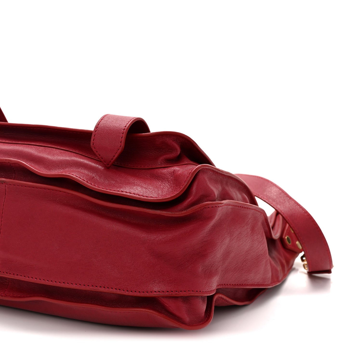 Lambskin PS1 Tote Bright Red