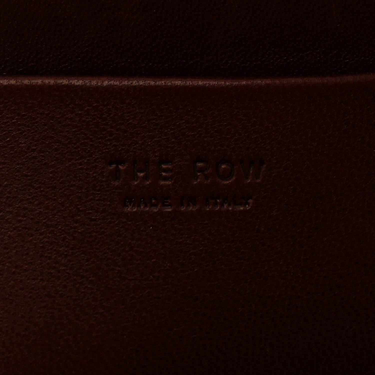 The Row Saddle Calfskin Dalia Baguette Shoulder Bag Burgundy 6 of 9