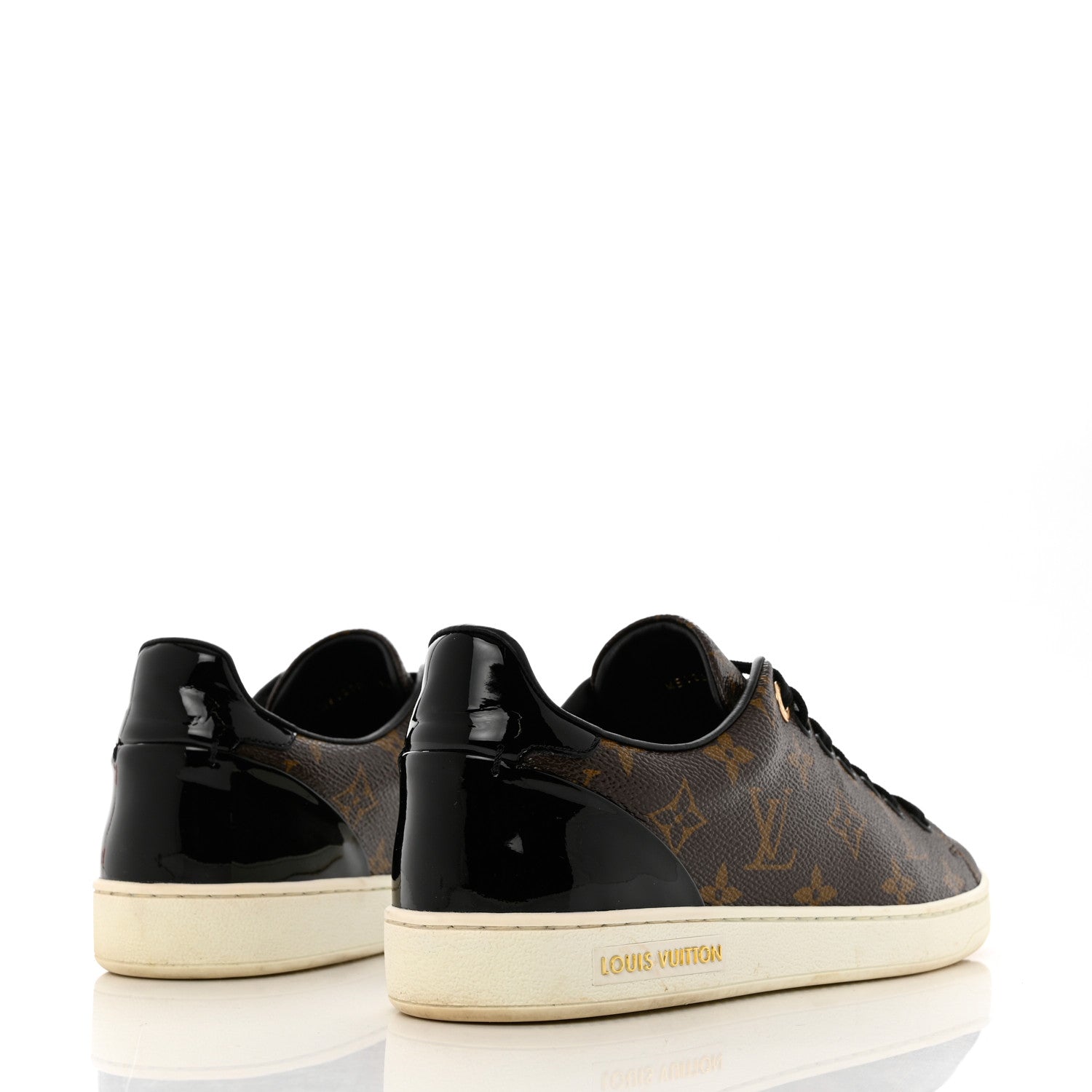 Louis Vuitton Patent Monogram Frontrow Sneakers 39 4 of 10