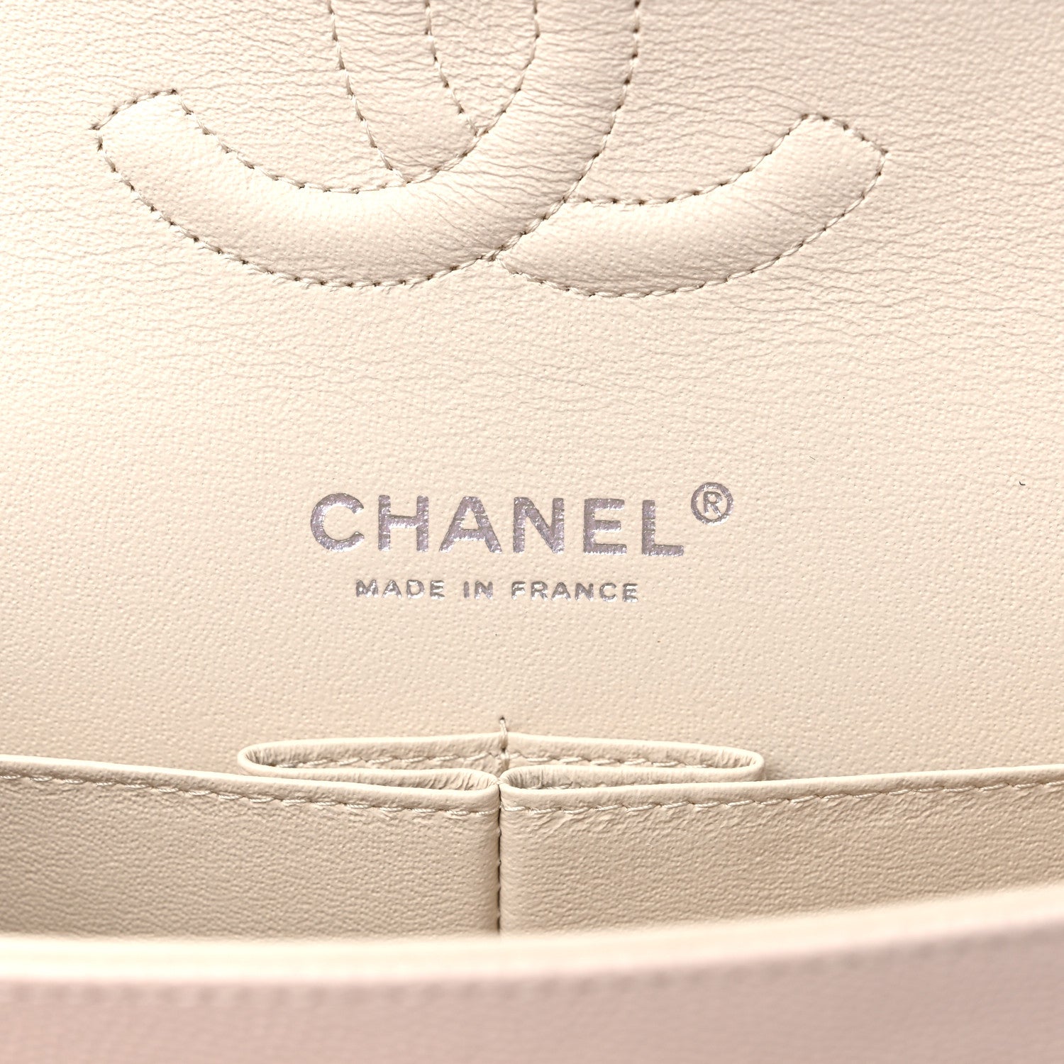 Chanel Caviar Quilted Medium Double Flap Light Beige 6 of 10