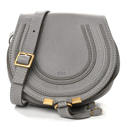 Chloe Calfskin Mini Marcie Round Crossbody Bag Cashmere Grey 1 of 5