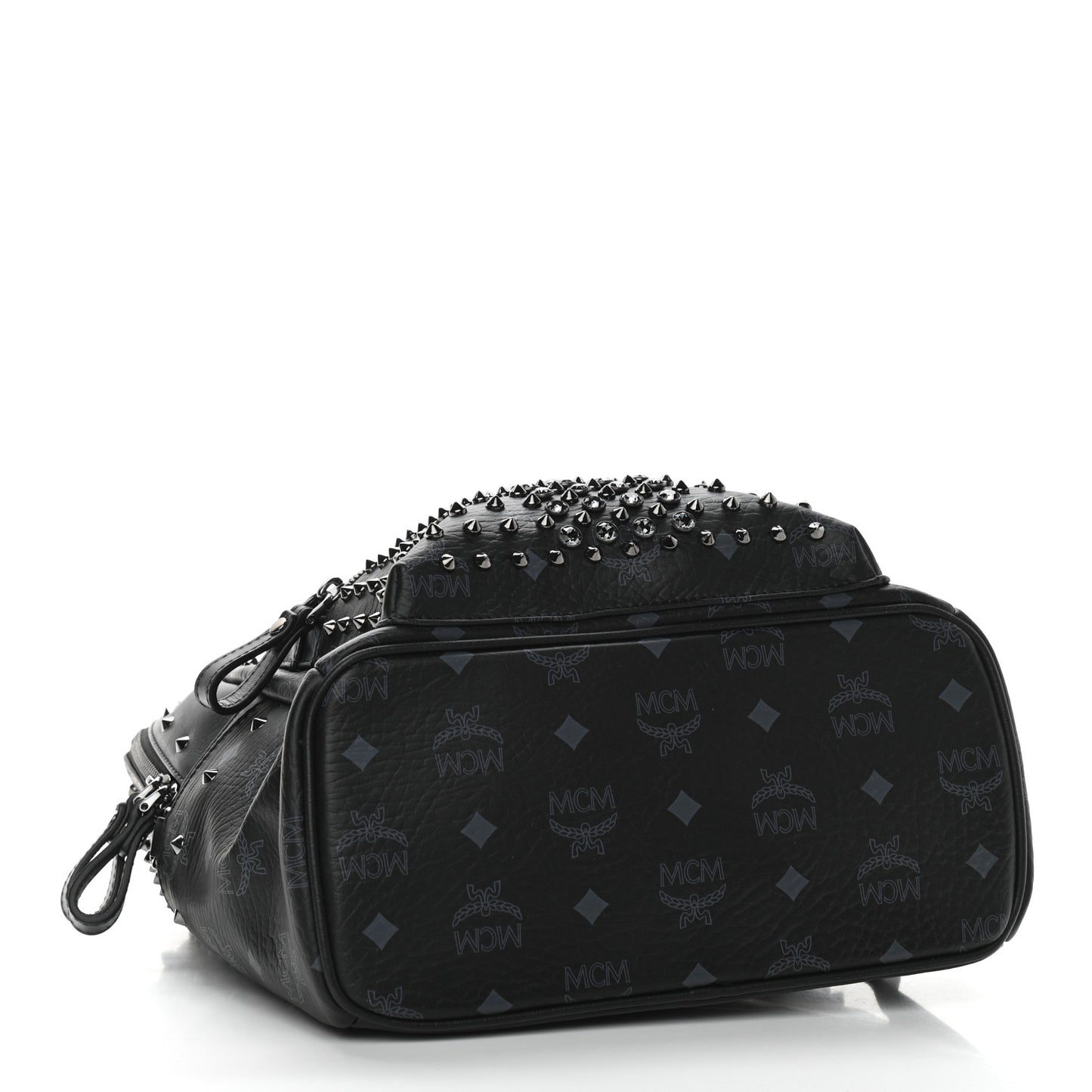 Visetos Swarovski Studded Small Diamond Backpack Black