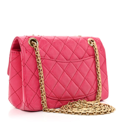 Chanel Aged Calfskin Quilted 2.55 Reissue Mini Flap Pink 3 of 11