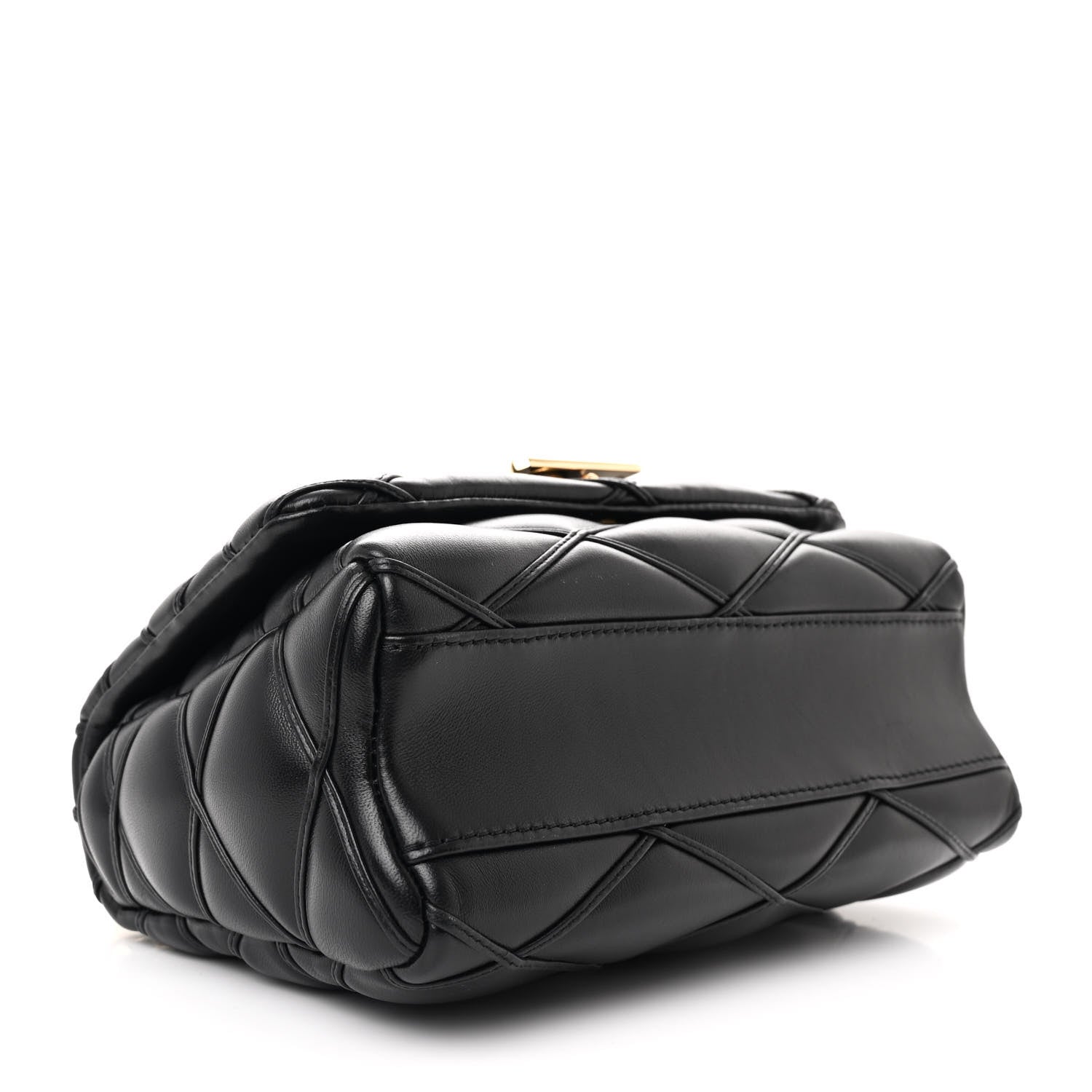 Louis Vuitton Lambskin Malletage Top Handle GO-14 MM Black 5 of 12