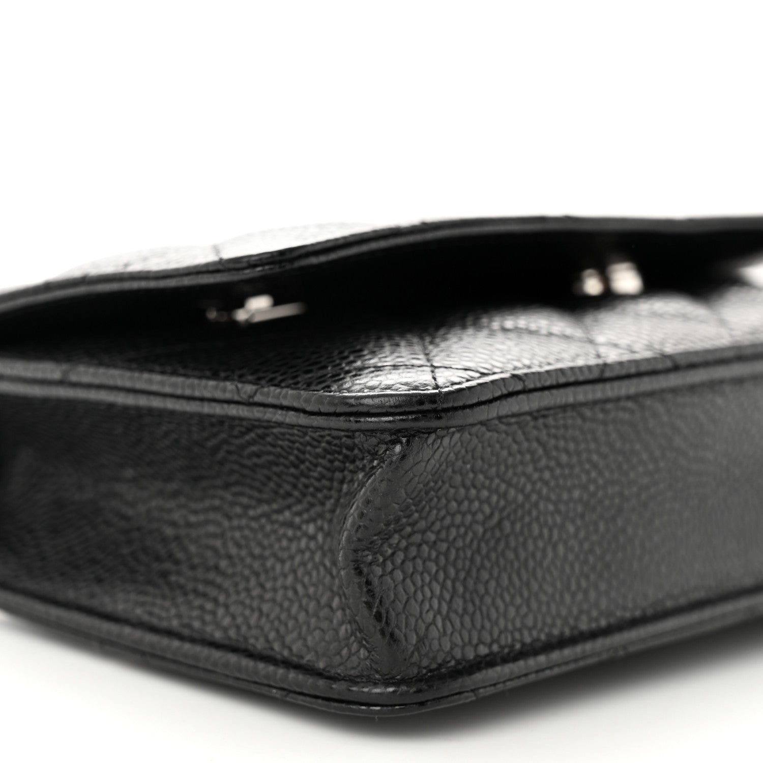 Chanel Caviar Quilted Wallet on Chain WOC Black 10 of 12