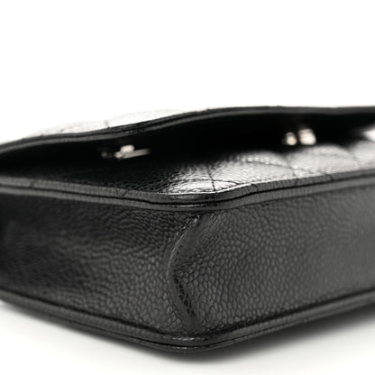 Chanel Caviar Quilted Wallet on Chain WOC Black 10 of 12