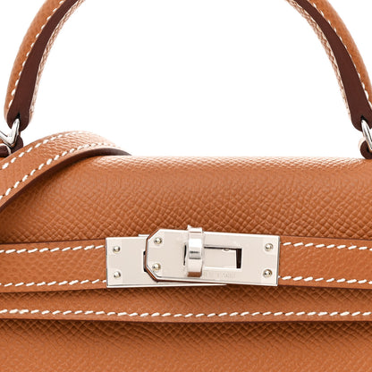 Hermes Epsom Mini Kelly Sellier 20 Gold 9 of 11