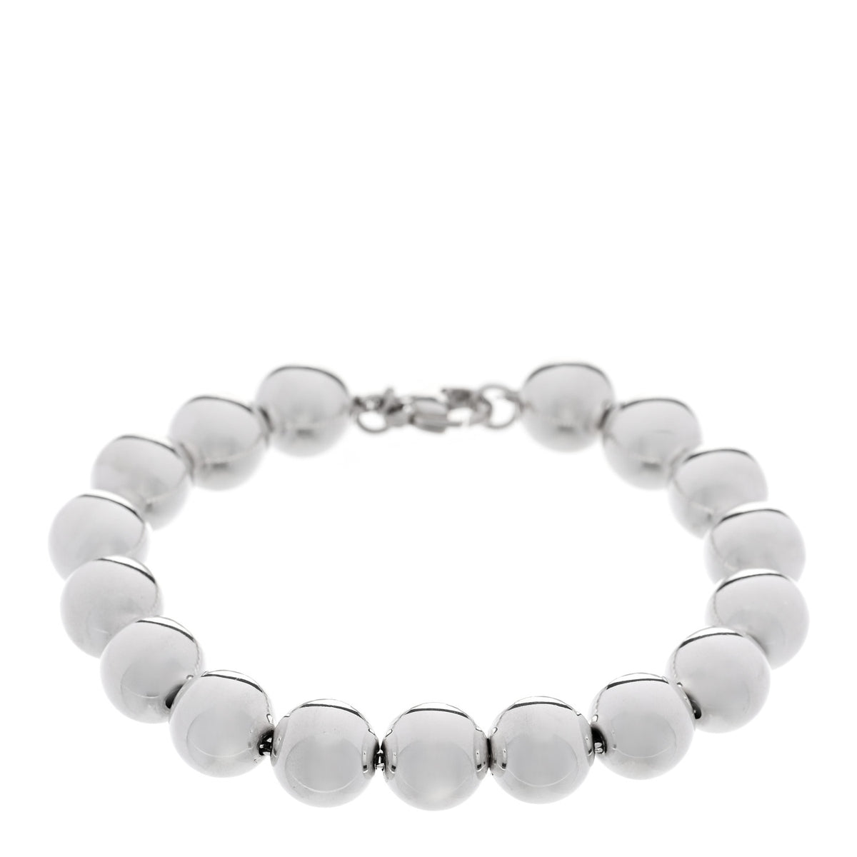 Tiffany Sterling Silver 10mm Hardwear Ball Bracelet 1 of 4