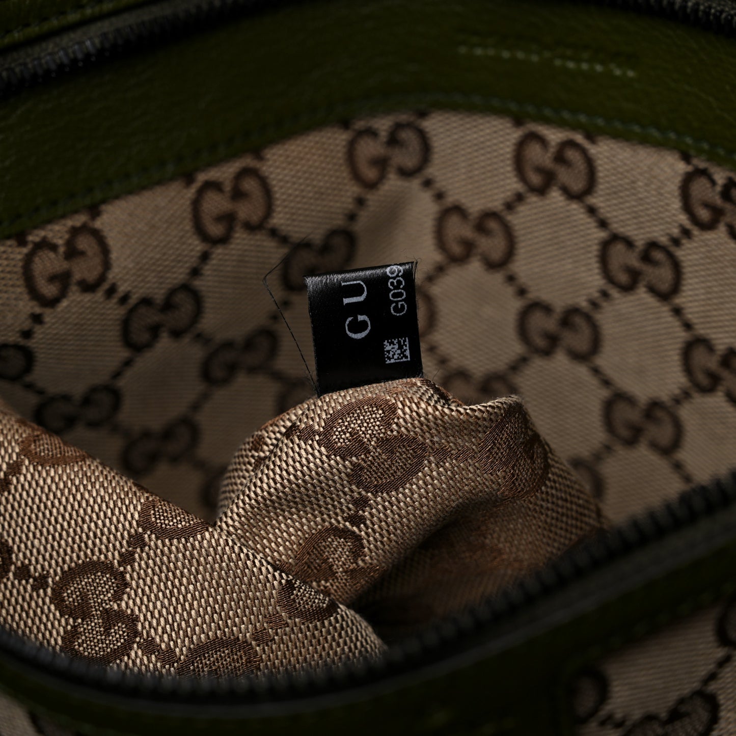 Calfskin Tonal GG Medium Tote Bag Forrest Green