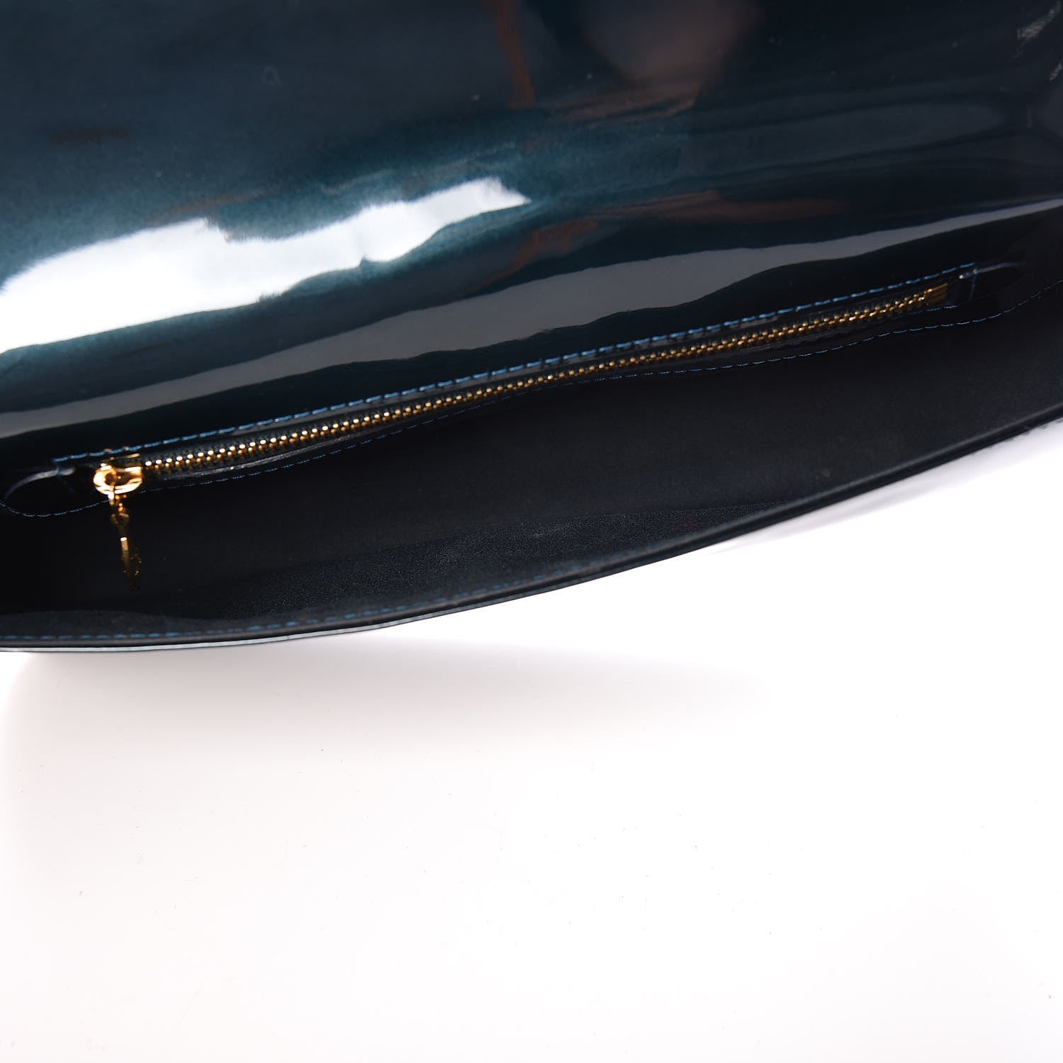 Louis Vuitton Patent Sobe Clutch Blue Nuit 5 of 13