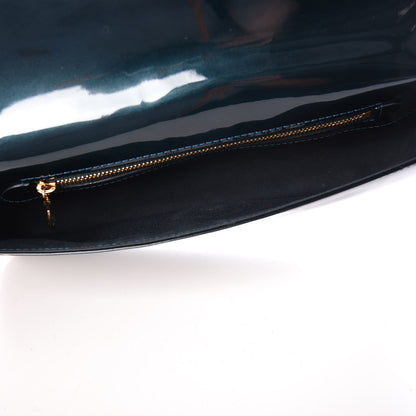 Louis Vuitton Patent Sobe Clutch Blue Nuit 5 of 13