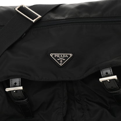 Prada Nylon Vela Messenger Bag Black 7 of 12