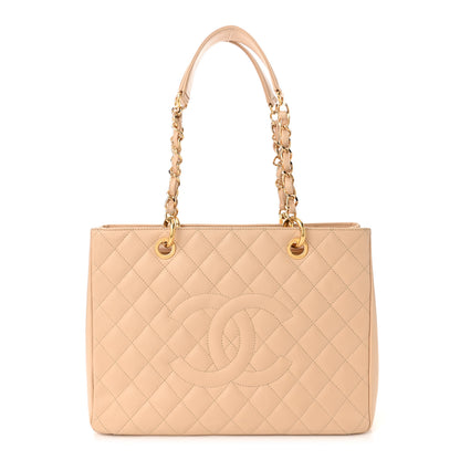 Chanel Caviar Quilted Grand Shopping Tote GST Beige Clair 1 of 11