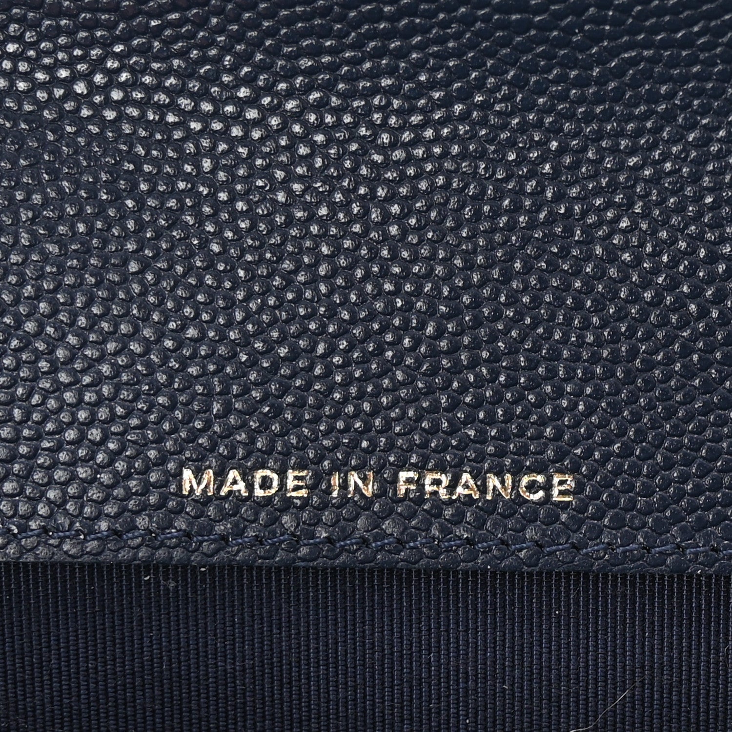 Chanel Caviar Quilted Flap Card Holder Wallet Navy Blue 7 of 9
