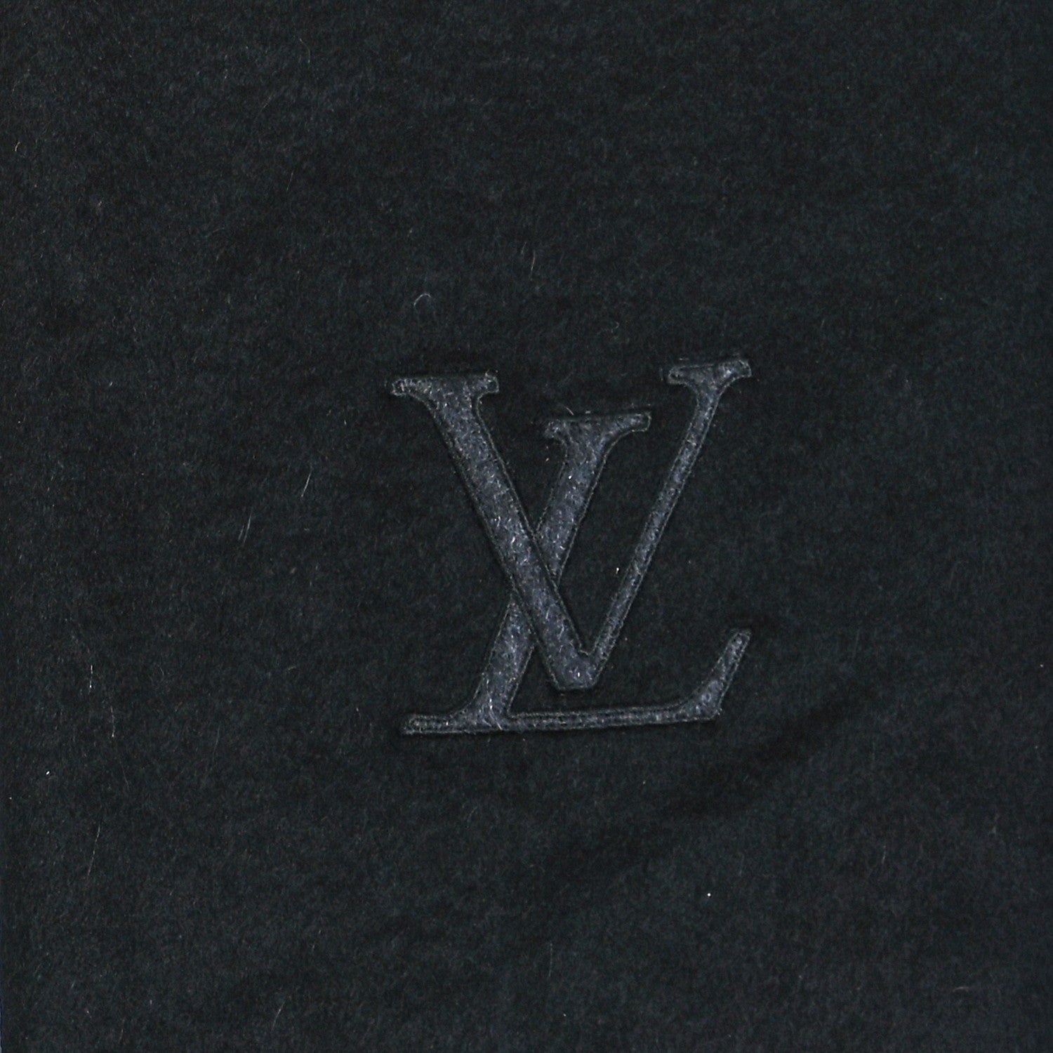 Louis Vuitton Cashmere Logo Scarf Black 3 of 4