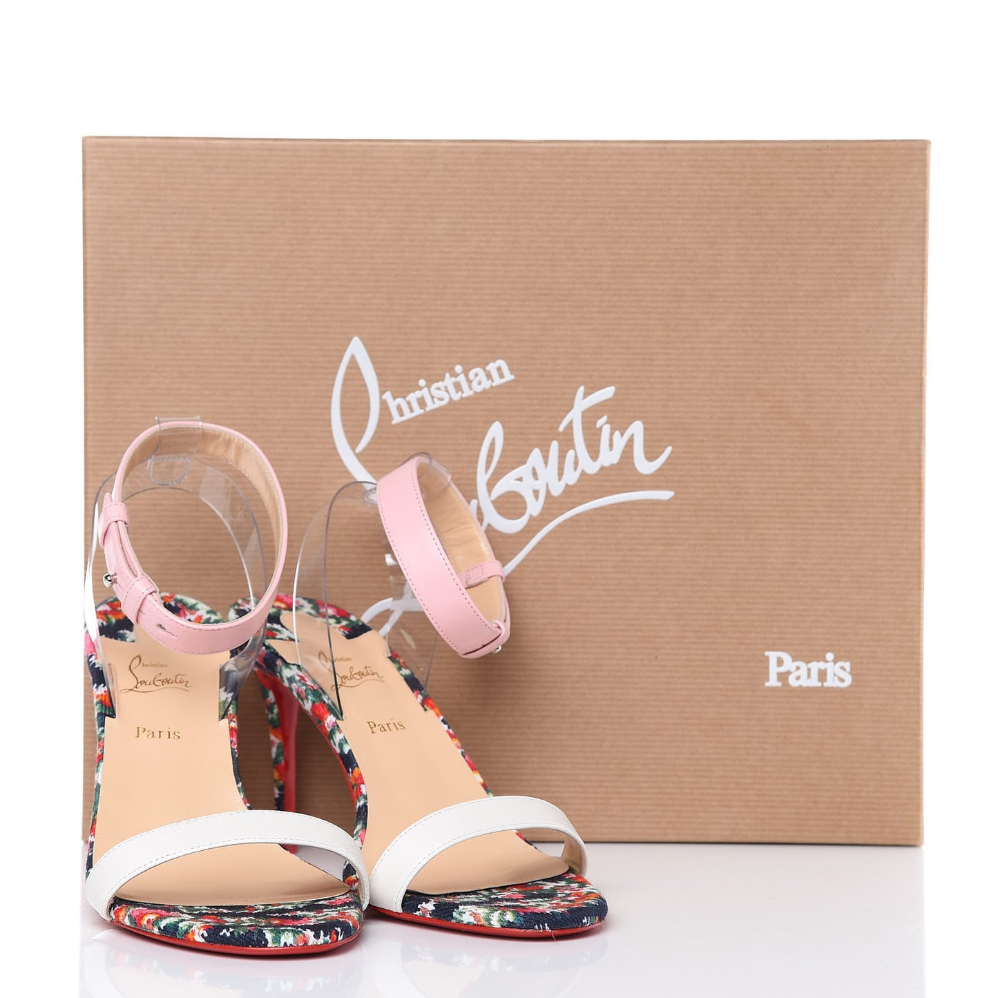 Denim PVC Jonatina 85 Sandals 36.5 Multi Transparent