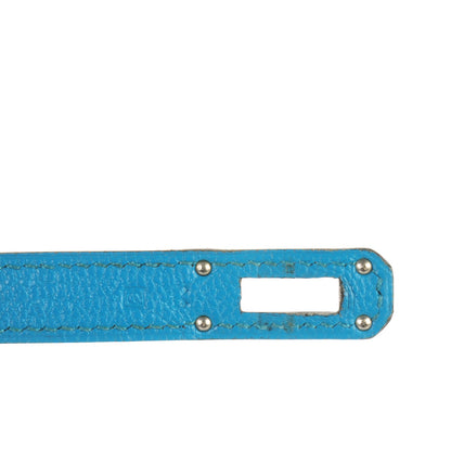 Hermes Chevre Mysore Kelly Longue Wallet Turquoise 7 of 7