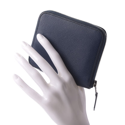 Hermes Epsom Silk'in Compact Wallet Bleu Indigo 2 of 7
