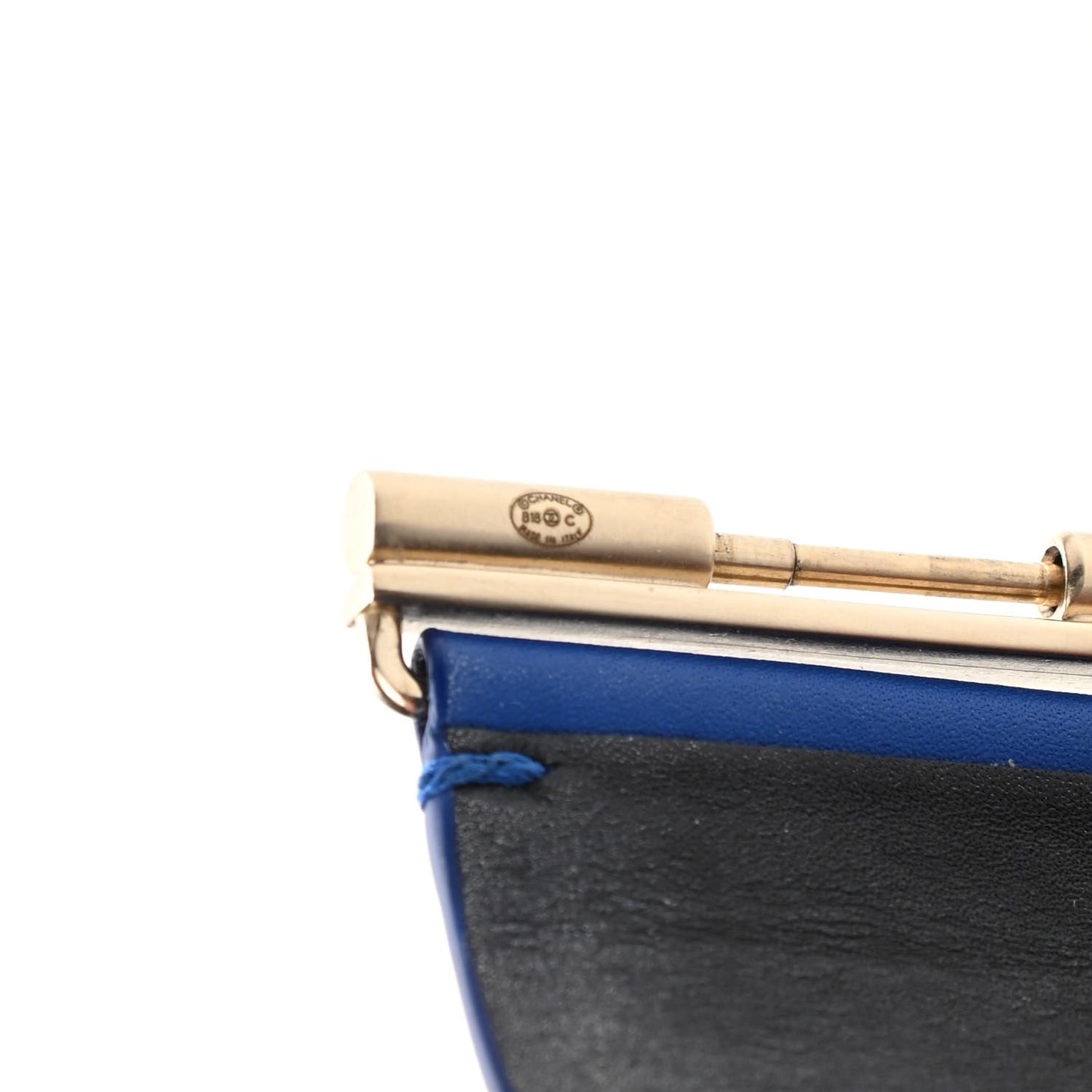 Calfskin CC Wide Cuff S Blue