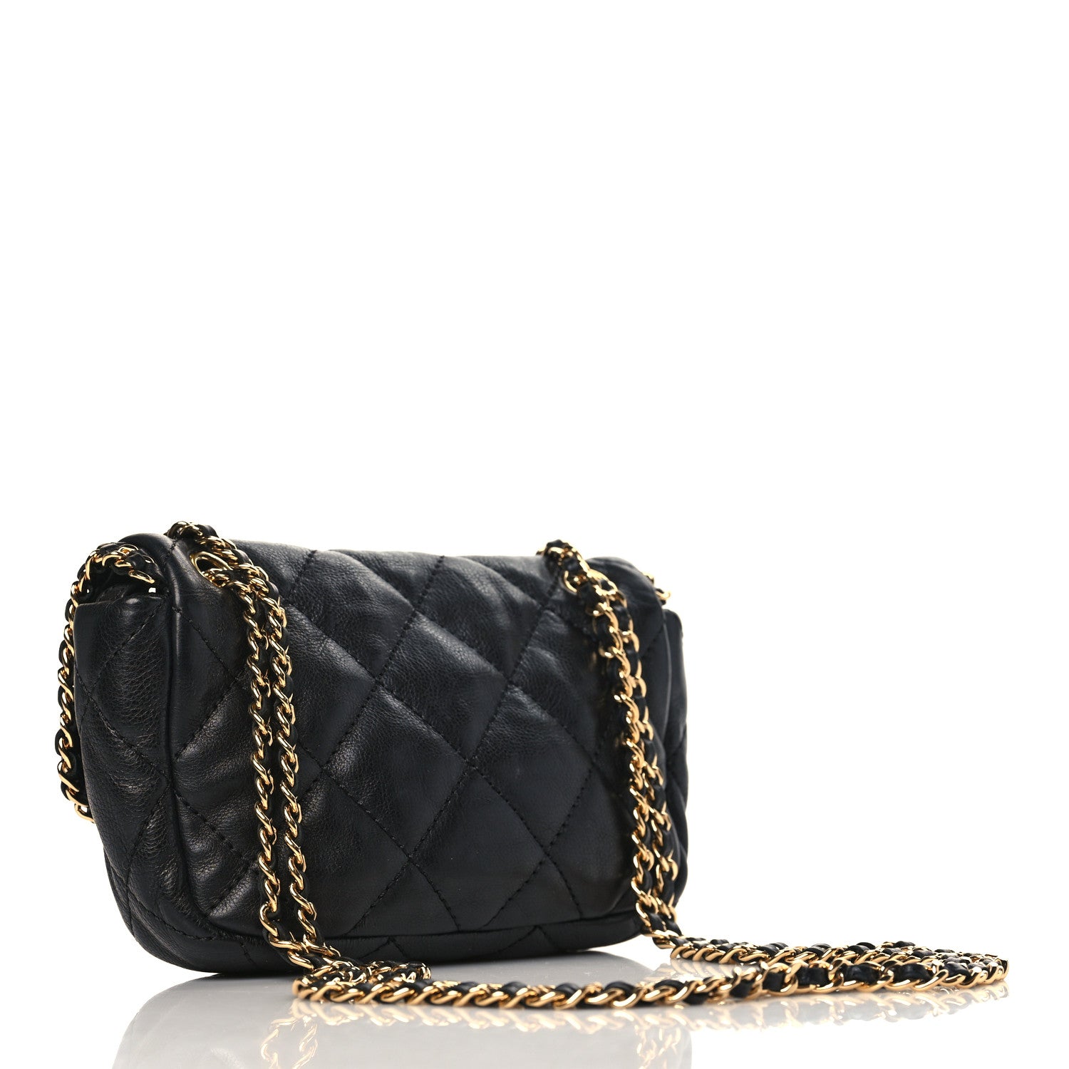 Chanel Calfskin Mini Chain Me Flap Black 2 of 8