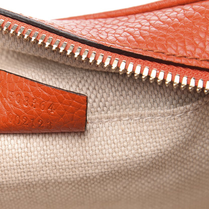 Gucci Pebbled Calfskin Small Soho Disco Bag Sun Orange 7 of 11