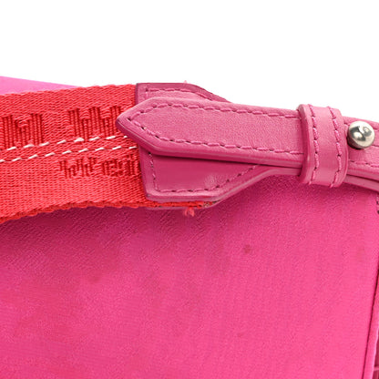 Off-White Nylon Mini Binder Clip Bag Fuchsia Red 13 of 17