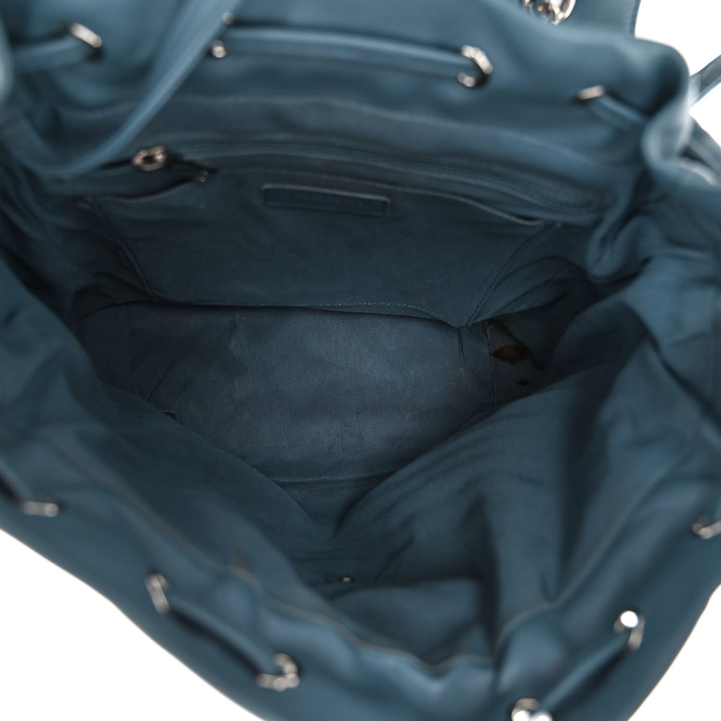 Calfskin Chevron Quilted Large Urban Spirit Backpack Light Blue