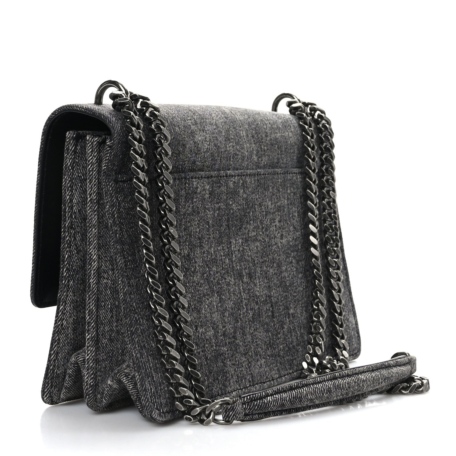 Saint Laurent Denim Medium Monogram Sunset Black 3 of 8