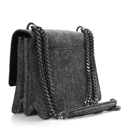 Saint Laurent Denim Medium Monogram Sunset Black 3 of 8
