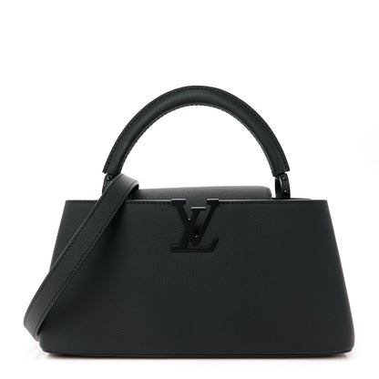 Louis Vuitton Taurillon Capucines East West MM Matte Black 1 of 9