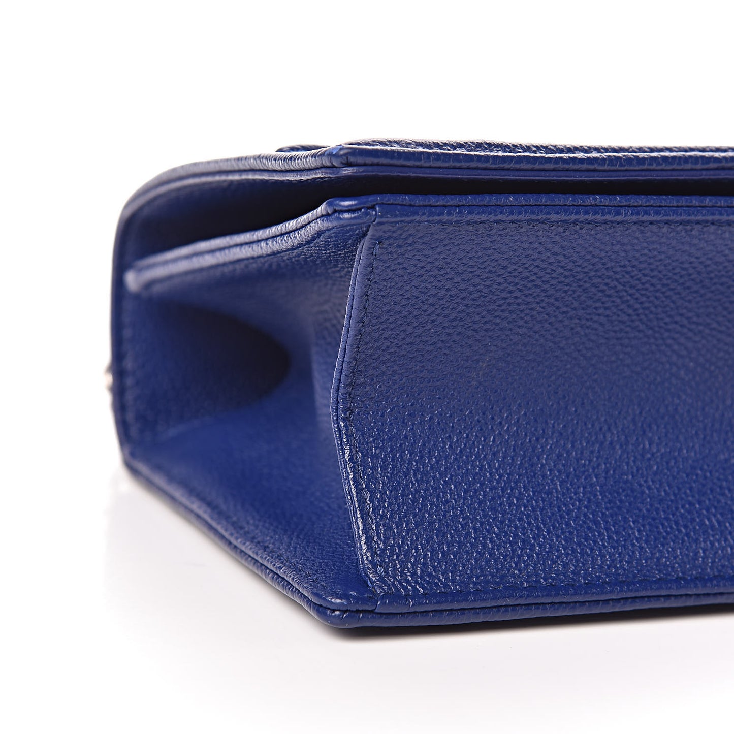 Grained Calfskin Small Diorama Flap Bag Bleu De Minuit