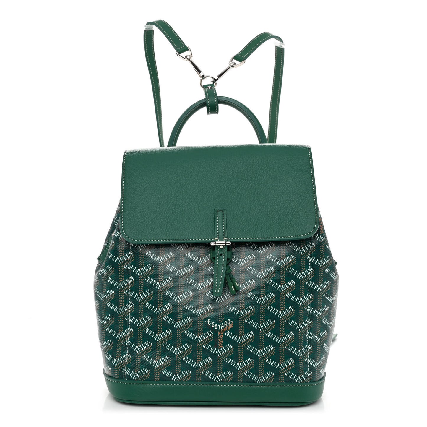 Goyardine Calfskin Mini Alpin Backpack Green
