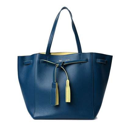 Celine Smooth Calfskin Small Tassel Cabas Phantom Deep Blue 1 of 13