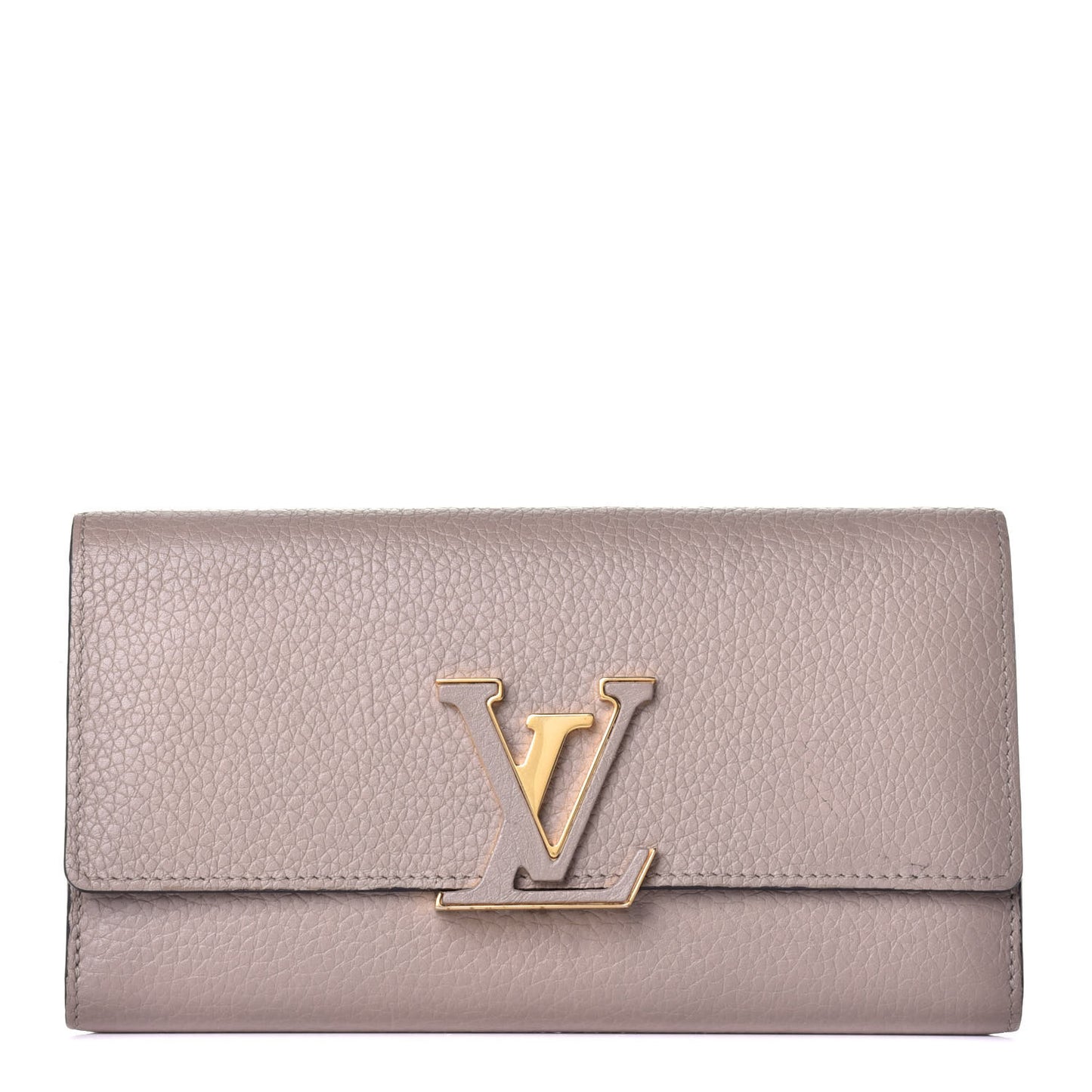 Taurillon Capucines Wallet Galet