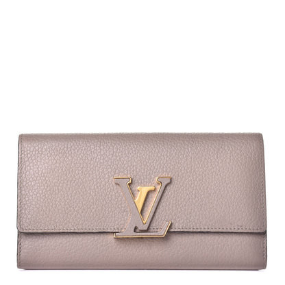 Louis Vuitton Taurillon Capucines Wallet Galet 1 of 8