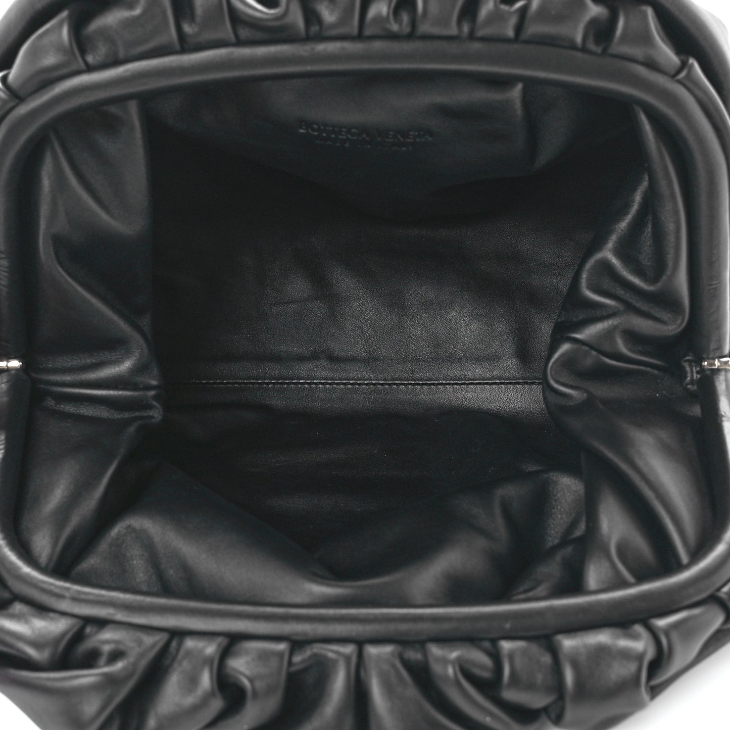 Smooth Butter Calf The Pouch Oversized Clutch Black