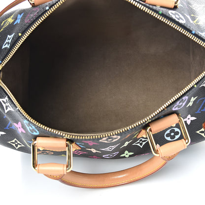 Louis Vuitton Monogram Multicolor Speedy 30 Black 4 of 13