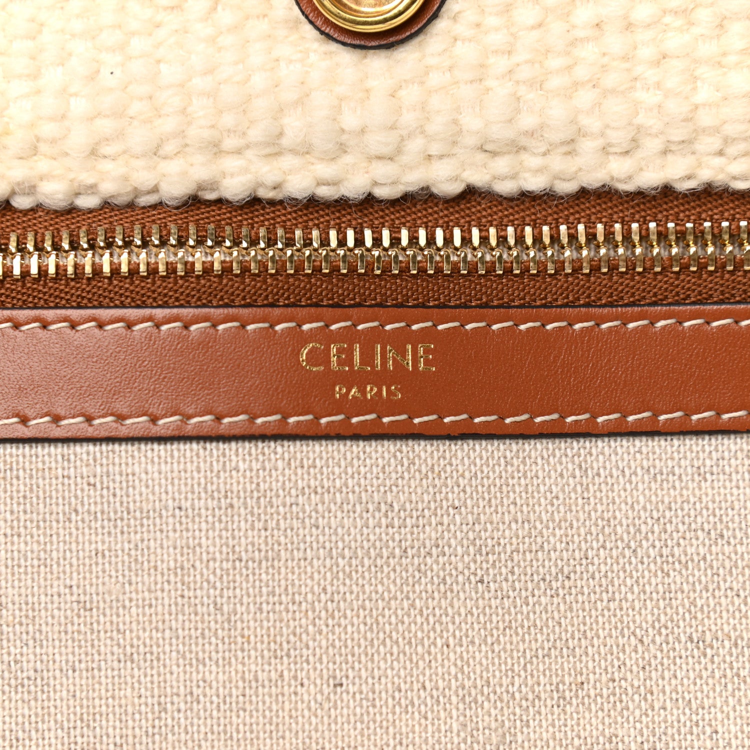 Celine Plein Soleil Textile Calfskin Horizontal Cabas 6 of 8