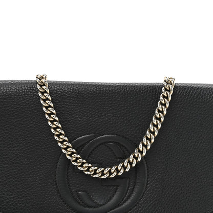 Gucci Pebbled Calfskin Medium Soho Flap Crossbody Black 15 of 27